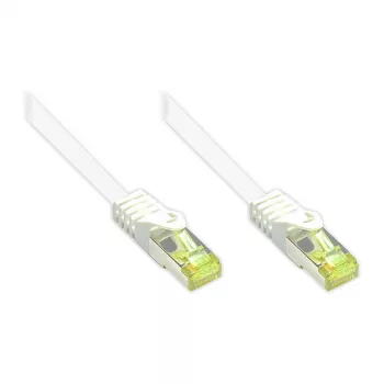 RJ45 patch-kaabel Cat.7 toorkaabli ja riivikaitsega (RNS®), S/FTP, PiMF, halogeenivaba, 600 MHz, OFC, valge, 80 m, Good Connections® (8070R-800W)