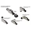 RJ45-pistik Cat. 6A, tööriistavaba / paigaldatav kohapeal, STP varjestatud, metallist, 5 suunda, Good (GC-N0165)