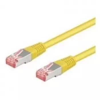 Wentronic Goobay CAT 6 paigalduskaabel, S/FTP (PiMF), kollane, 5 m - LSZH halogeenivaba, vask (68303)