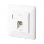 METZ CONNECT BTR E-DAT C6 8(8) UP - ühenduspesa, süvistatav - RJ-45 - puhas valge, RAL 9010 (1307371002-I)