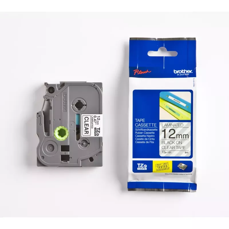Sildistuslint Brother TZE-231 Must valgel