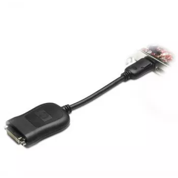 HP - DVI-adapter - DisplayPort (M) DVI-D (W) - must - Quadro FX 3800 (481409-001, FH973AA) jaoks