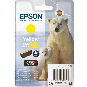 Kollane tindikassett 26XL/C13T26344010 Epson