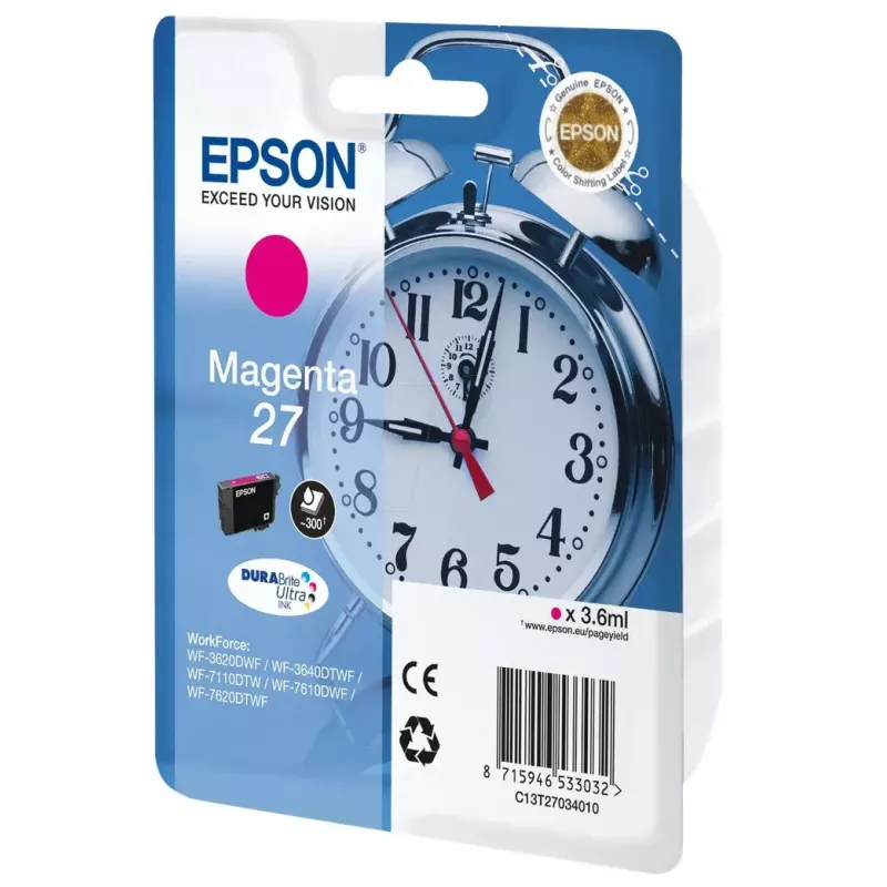Tindikassett Epson DURABrite Ultra C13T27034010 magenta, pigmendipõhine, 1 tk