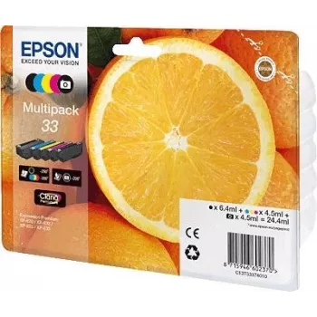 Tindikassett Epson C13T33374011/33 Multipack BK PBK C M Y