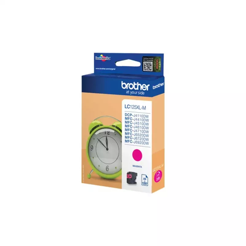 Tindikassett Brother LC-125XLM, Originaal Extra (Super) High Yield, magenta, 1 tk