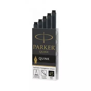 Parker Quink must tindikassetid, 5 tk karbis.