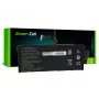 Sülearvuti aku roheline Cell ASUS A555 F555 K555 R556 X555, LiPo 4000 mAh, 7,6 V, 4 elementi, must