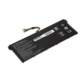 Sülearvuti aku roheline Cell ASUS A555 F555 K555 R556 X555, LiPo 4000 mAh, 7,6 V, 4 elementi, must