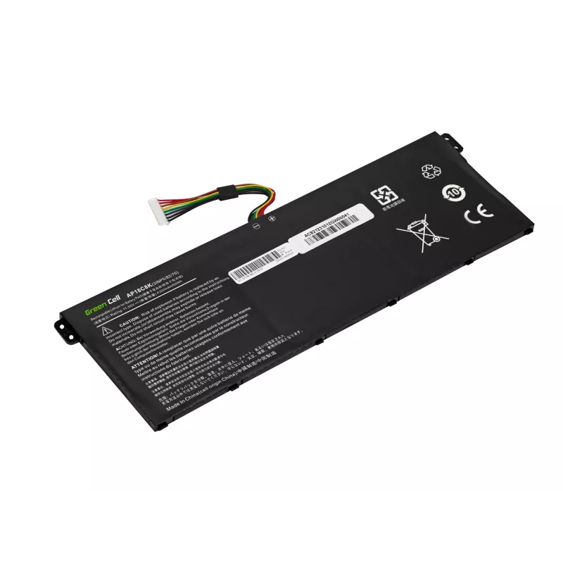 Sülearvuti aku roheline Cell ASUS A555 F555 K555 R556 X555, LiPo 4000 mAh, 7,6 V, 4 elementi, must
