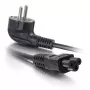 C2G 1m Euroopa sülearvuti toitekaabel CEE 7/7 kuni IEC 60320 C5 250V 3A