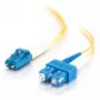 C2G InfiniBand/kiudoptiline kaabel 2 m LC SC OFNR Kollane