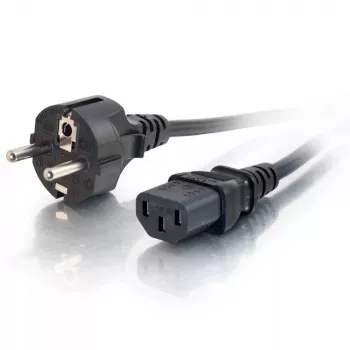C2G toitekaabel 5 m must CEE7/7 C13 ühenduspesa 88546