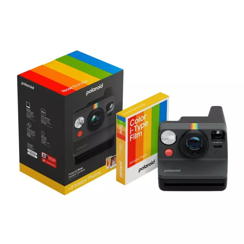 Polaroid Now Bundle hetkkaamera 3. põlvkond (alguskomplekt) must