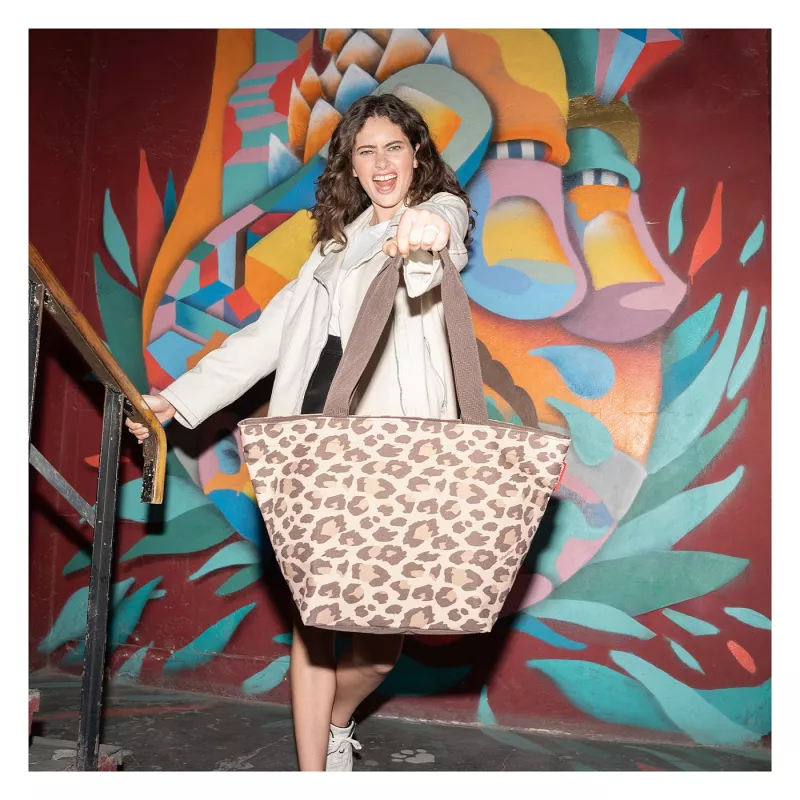 reisenthel Shopping Bag shopper M LEO MACCHIATO sünteetiline kiud pruun ZS6048 (ZS6048)