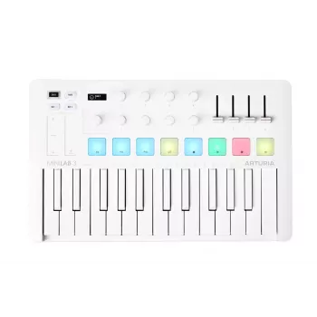 Arturia MiniLab 3 - MIDI-klaviatuur, valge
