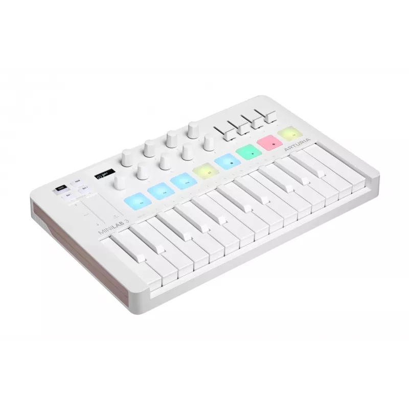 Arturia MiniLab 3 - MIDI-klaviatuur, valge