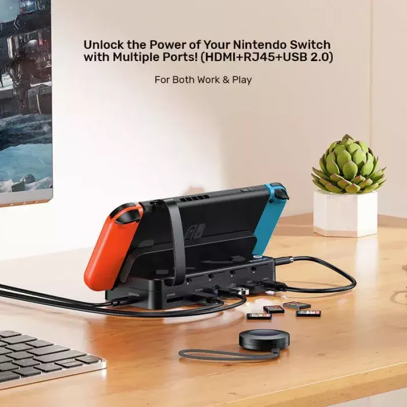 Pihukonsooli dokkimisjaam Unitek G1002F01 — USB-dokkimispistik, must