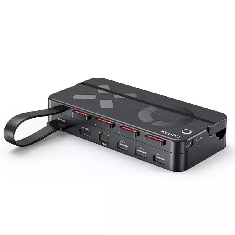 Pihukonsooli dokkimisjaam Unitek G1002F01 — USB-dokkimispistik, must