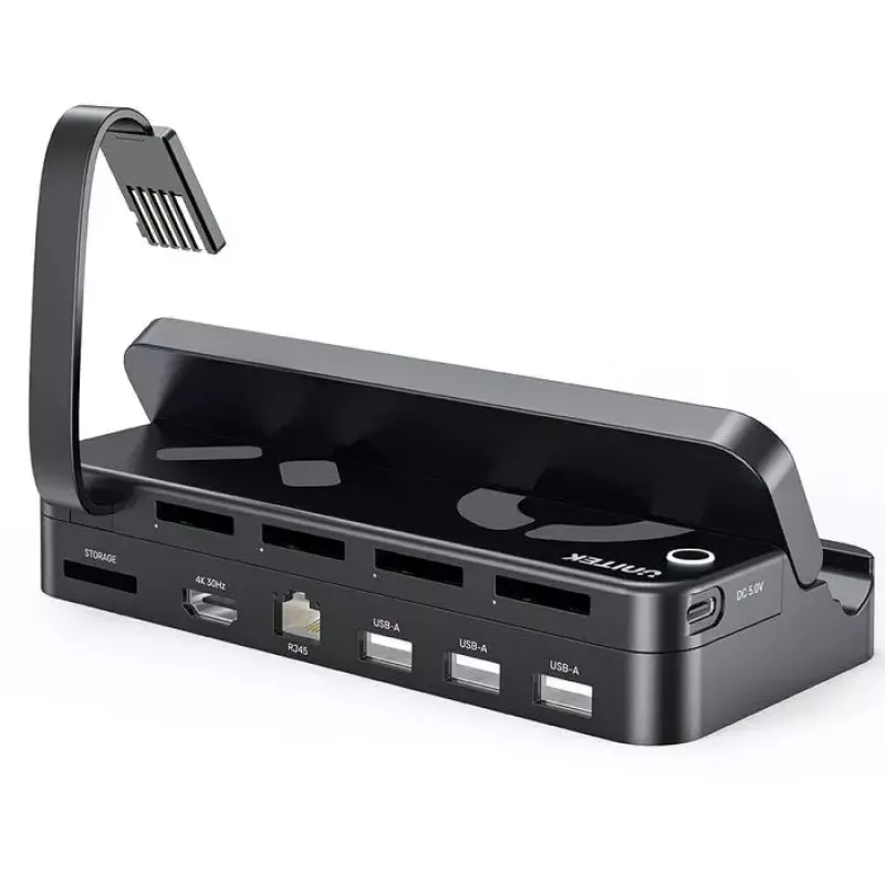 Pihukonsooli dokkimisjaam Unitek G1002F01 — USB-dokkimispistik, must