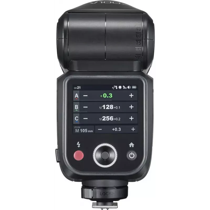 Flash Godox V100‑N Nikonile — Kaasaskantav TTL Li‑ion tulikuule kinnitatav välk