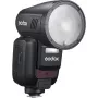 Flash Godox V100‑N Nikonile — Kaasaskantav TTL Li‑ion tulikuule kinnitatav välk