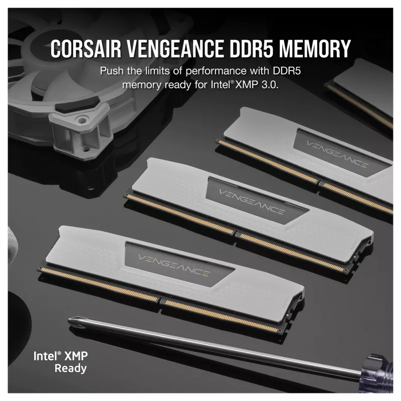 Corsair Vengeance 32GB (2x16GB) DDR5 6400MHz CL36 lauaarvuti mälukomplekt - valge
