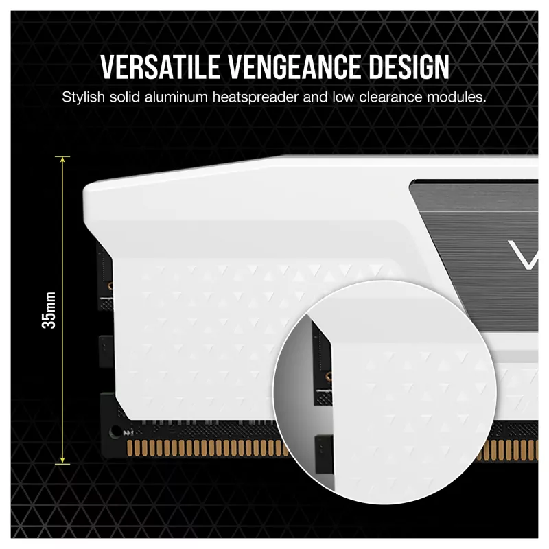 Corsair Vengeance 32GB (2x16GB) DDR5 6400MHz CL36 lauaarvuti mälukomplekt - valge
