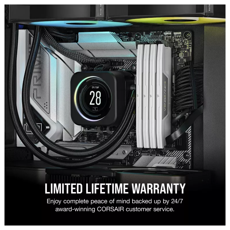 Corsair Vengeance 32GB (2x16GB) DDR5 6400MHz CL36 lauaarvuti mälukomplekt - valge