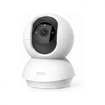 TP‑LINK Tapo C200 V5 — 1080p (1920×1080), pööramise/kallutamisega, värviline päeva/öörežiim, Wi‑Fi, H.264, heli, 9V DC