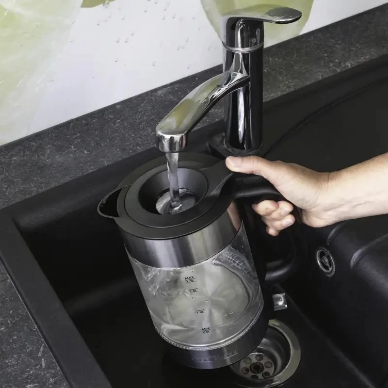 Elektriline veekeetja ProfiCook PC-WKS 1322 G — 1,7 L, 2200 W, klaas ja roostevaba teras, juhtmeta