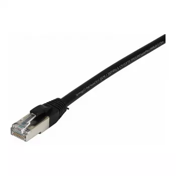 Synergy21 paigakaabel RJ45, CAT8.1 2000Mhz, 0,15m, must, S-STP(S/FTP), TPE/LSZH(SuperFlex), AWG26,