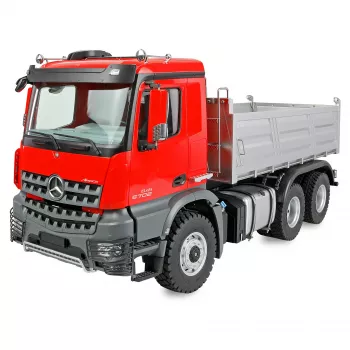 Raadio teel juhitav veoauto Amewi Mercedes-Benz Arocs Muldenkipper 6x6 1:14 RTR punane