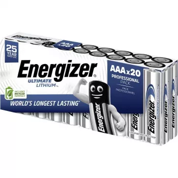 Energizer Ultimate FR03 Micro AAA -Battery Lithium 1250 mAh 1.5 V 20 tk (E304283300)