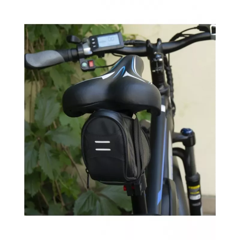 Sadula alt kott Motus Under-Saddle Bag Must — rattasadula kott, kompaktne sadulaalune hoiustamine