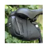 Sadula alt kott Motus Under-Saddle Bag Must — rattasadula kott, kompaktne sadulaalune hoiustamine