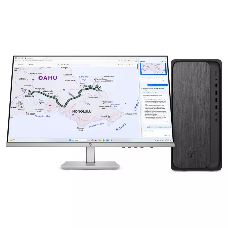 HP OmniDesk M02-0055ng AMD Ryzen™ 5 8500G lauaarvuti torn (BA2V0EA#ABD)