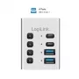 Hub USB3.2 Gen1, 4 porti, USB-A/C, sisse/välja lüliti