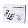 Hub USB3.2 Gen1, 4 porti, USB-A/C, sisse/välja lüliti