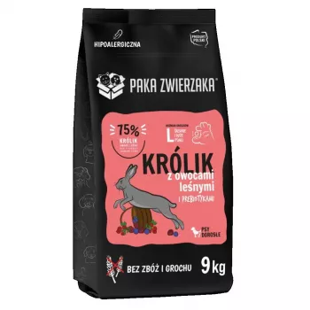 PAKA ZWIERZAKA küülik metsamarjadega suur 9 kg kuiv koeratoit