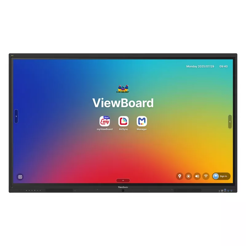 ViewBoard 41 seeria puuteekraan 75TOLLI UHD, Android 16 EDLA, IR 450 niti, 2x20W + sub 15W + 8 massiivset mikrofoni, 3 x USB-C 8/128GB, 8-tuumaline C