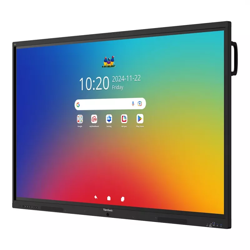ViewBoard 41 seeria puuteekraan 75TOLLI UHD, Android 16 EDLA, IR 450 niti, 2x20W + sub 15W + 8 massiivset mikrofoni, 3 x USB-C 8/128GB, 8-tuumaline C
