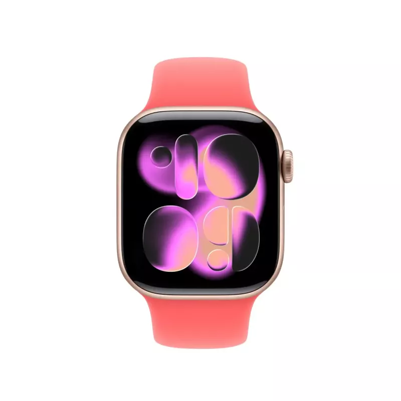 Spordirihm Apple Watch 42mm jaoks — Bright Guava (S/M), randmele 130–180 mm