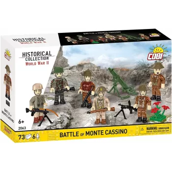 Ehituskomplekt Cobi Blocks Monte Cassino lahing COBI-2063 ajalooline sõjaväelaste dioraam