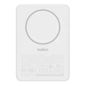 Akupank Belkin BPD010hqWH 5000 mAh, juhtmevaba laadimine 7,5 W, USB-C, valge