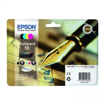 Epsoni tindikassetid C13T16P84510 T16P8 XL mitmikpakend 6 värvi (must, kollane, tsüaan, magenta, hele tsüaan, hele magenta)