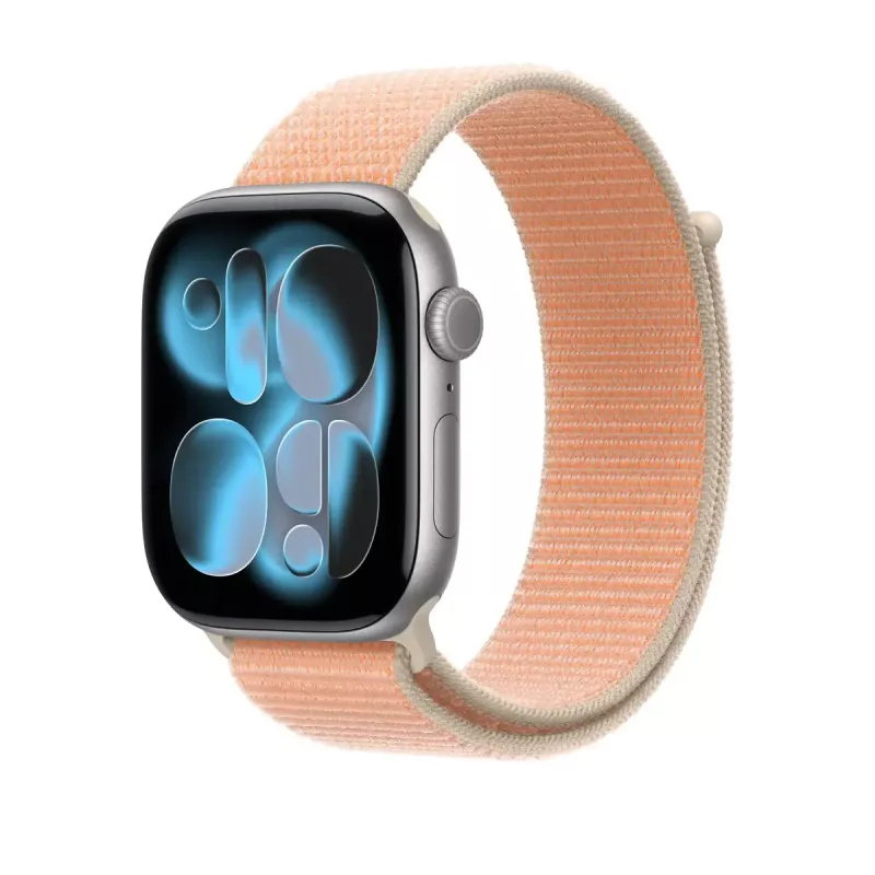 Apple 46mm Cantaloupe Sport Loop rihm, oranž, 46mm Apple Watchile