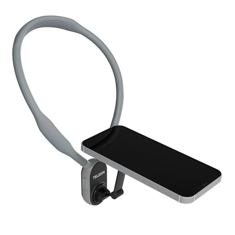 Telesin Magnetiline Kaelakinnitus MNM-002 iPhone'ile (12–16) — Reguleeritav Nurk, Kerge