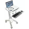 Multimeedia sülearvutikäru ERGOTRON StyleView EMR SV41-6100-0 — valge, alumiinium/plast, 51 cm kõrguse reguleerimine, 26 kg