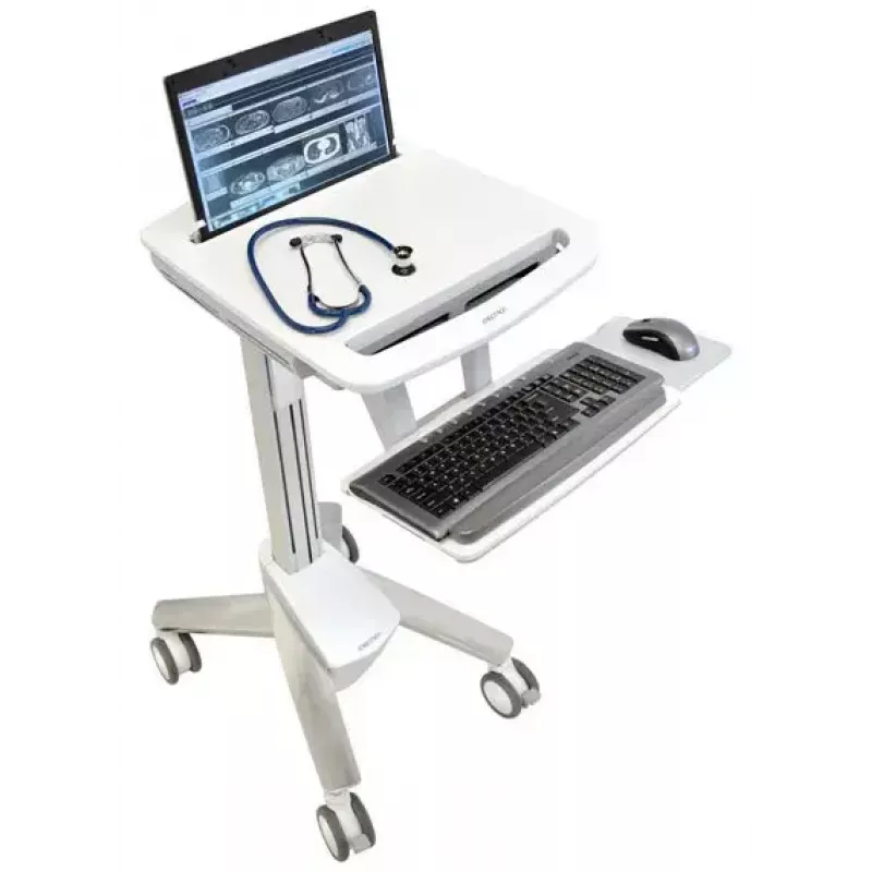 Multimeedia sülearvutikäru ERGOTRON StyleView EMR SV41-6100-0 — valge, alumiinium/plast, 51 cm kõrguse reguleerimine, 26 kg